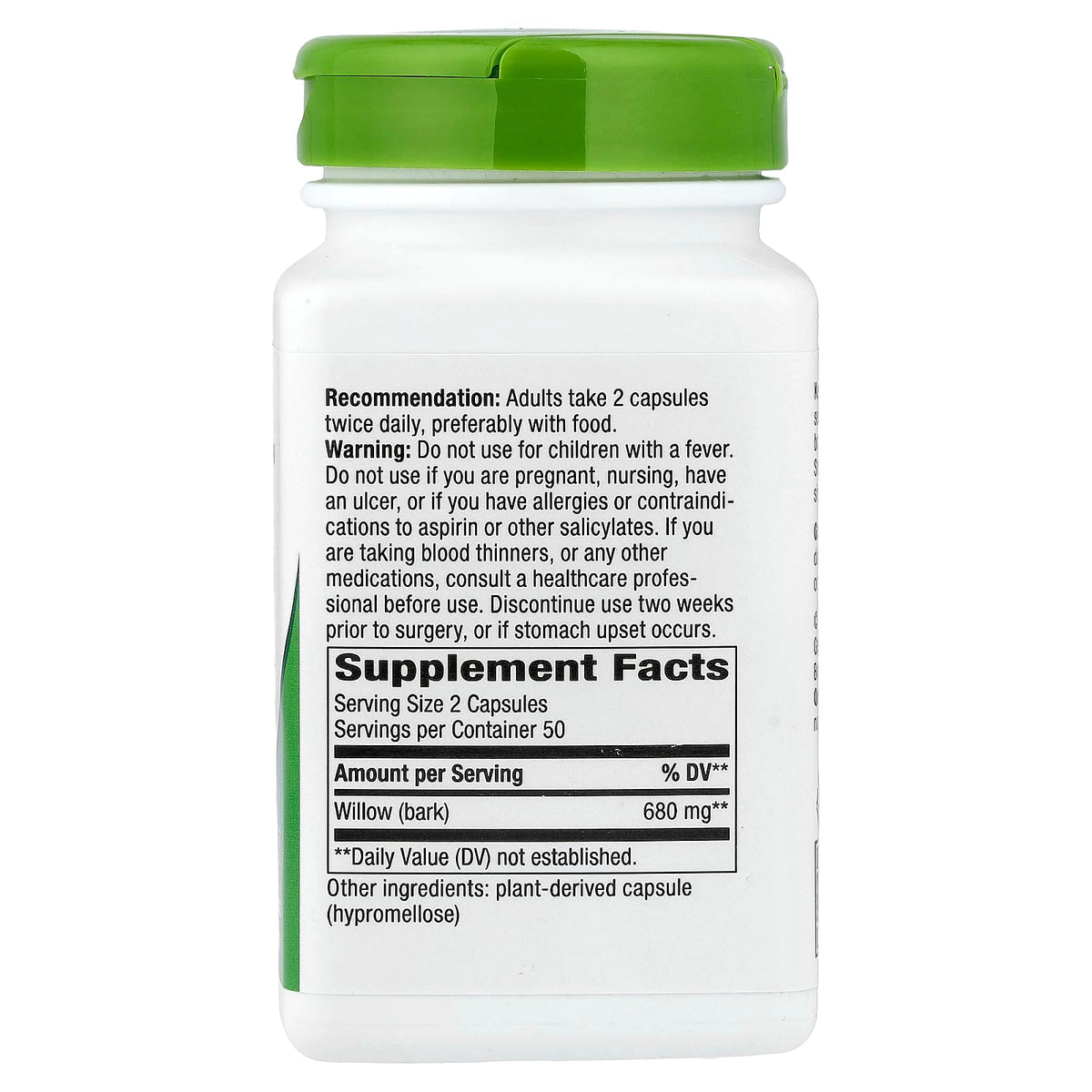 Nature's Way Willow Bark 340 mg per Capsule