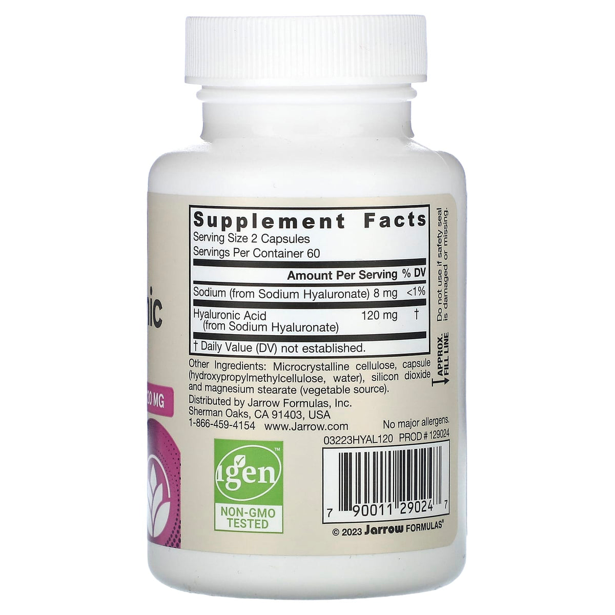 Jarrow Formulas, Hyaluronic Acid, 50 mg, 120 Veggie Caps