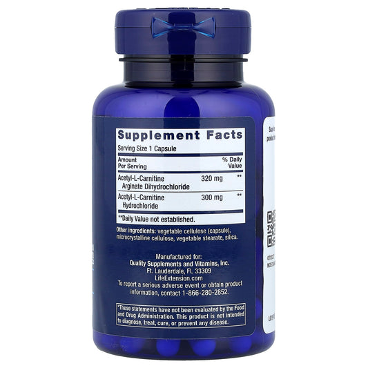Life Extension, Acetyl-L-Carnitine Arginate, 90 Capsules