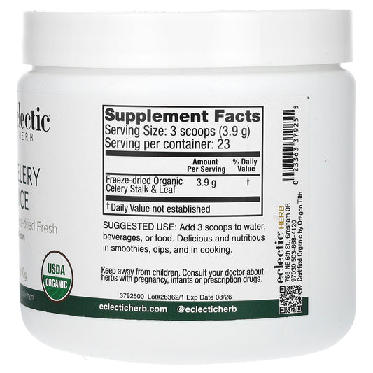Eclectic Herb, Celery Juice, 3.2 oz (90 g)