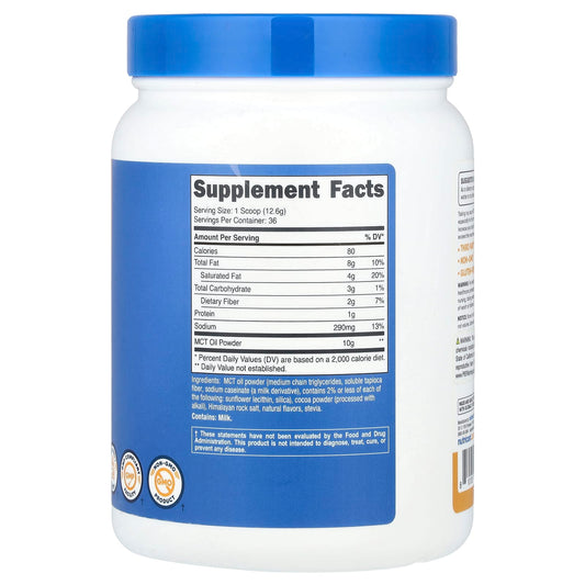 Nutricost, MCT Oil Powder, Salted Caramel, 1 lb (454 g)