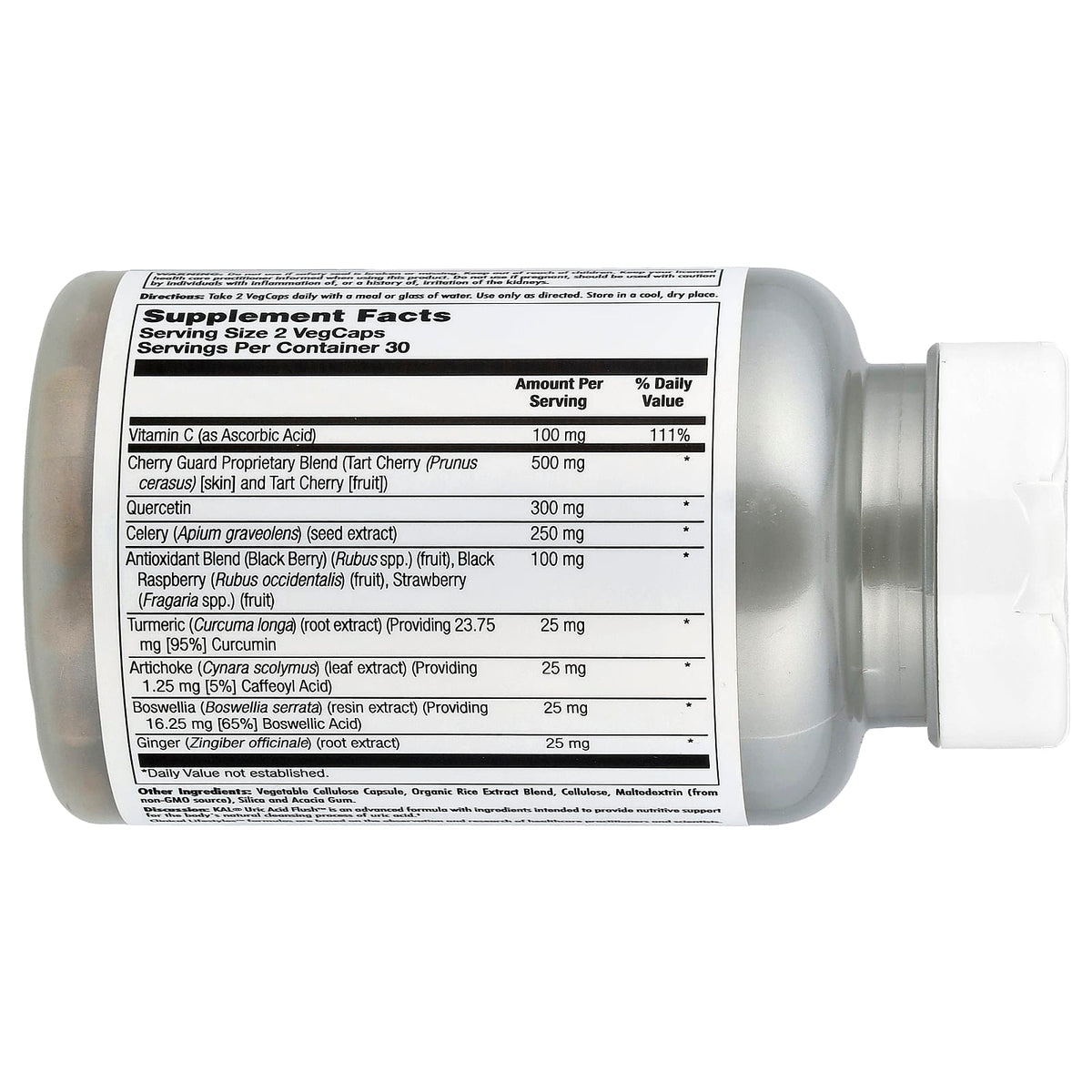 KAL, Uric Acid Flush, 60 VegCaps