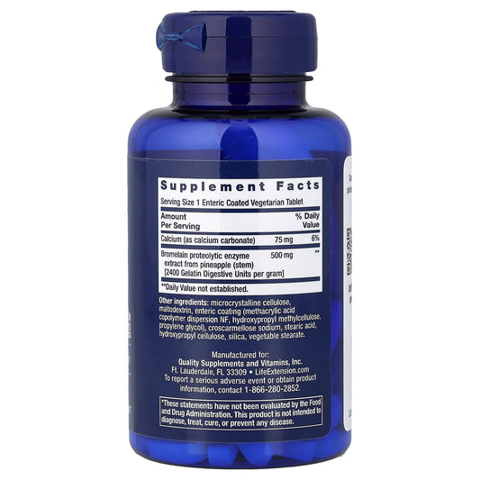 Life Extension, Bromelain, Specially-Coated , 60 Enteric-coated Vegetarian Tablets
