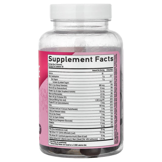 SMNutrition, Menopause Support Gummies, Black Currant, 60 Gummies