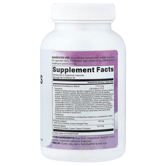 Micro Ingredients, Probiotics, 120 Vegetarian Capsules