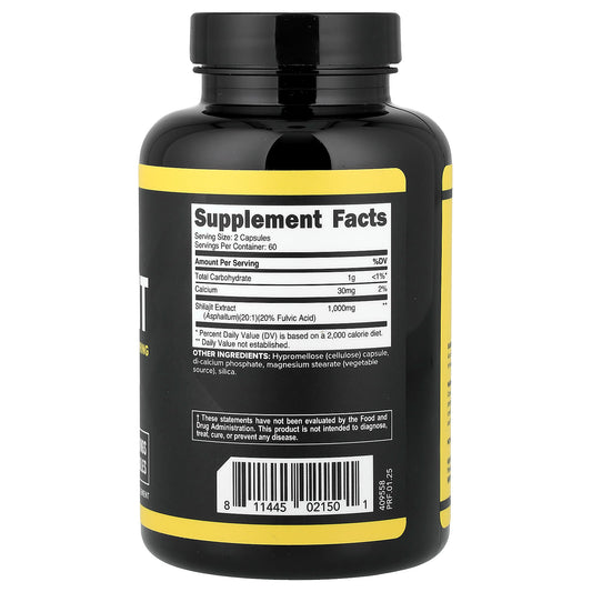 Primaforce, Shilajit, 120 Capsules (500 mg per Capsule)