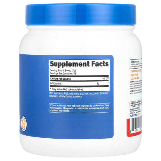 Nutricost, L-Glutamine, Fruit Punch, 17.9 oz (500 g)