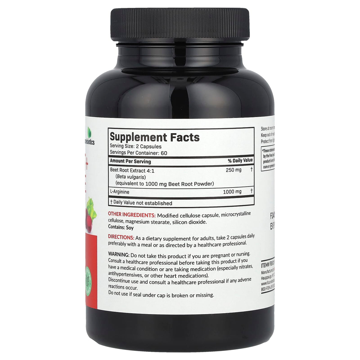 Futurebiotics Beetroot + L-Arginine 120 Veg Caps