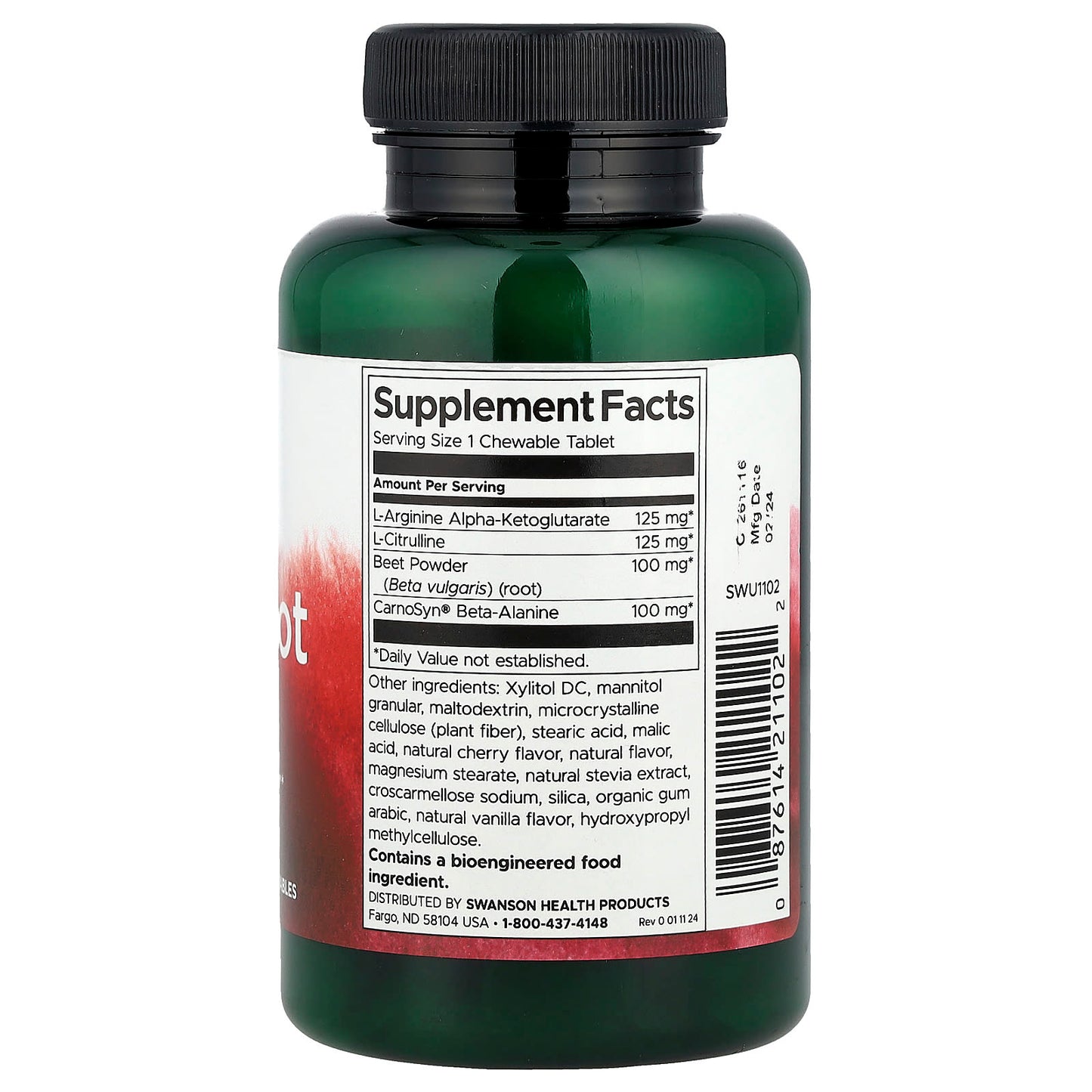 Swanson Vitamins, Beetroot NO+, 60 Chewables