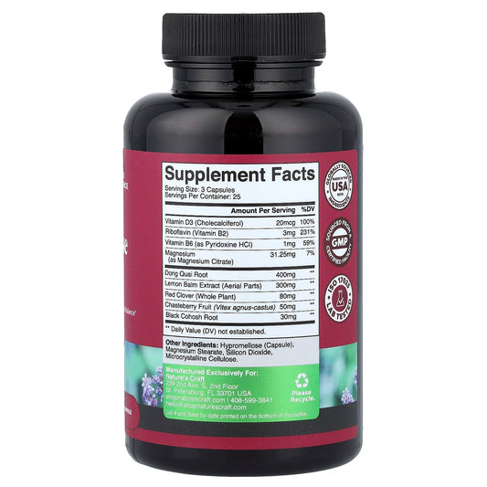 Nature's Craft, Menopause Support, 75 Capsules