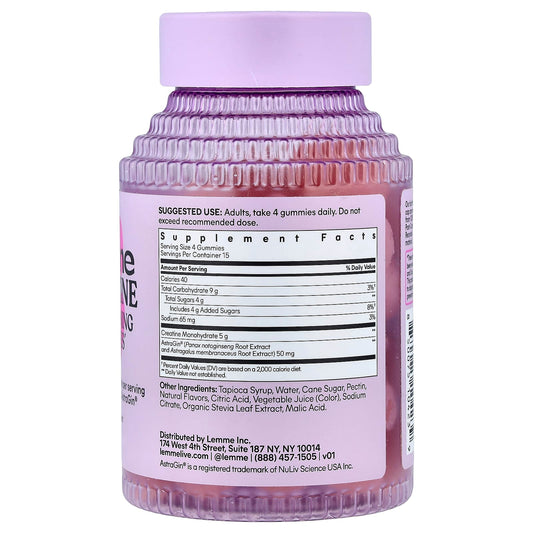 Lemme Creatine Body Toning Gummies 60 Gummies