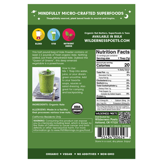 Wilderness Poets, Kale Powder, 8 oz (226 g)