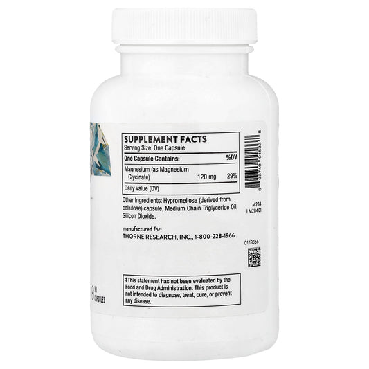 Thorne Magnesium Glycinate 120 mg 90 Caps
