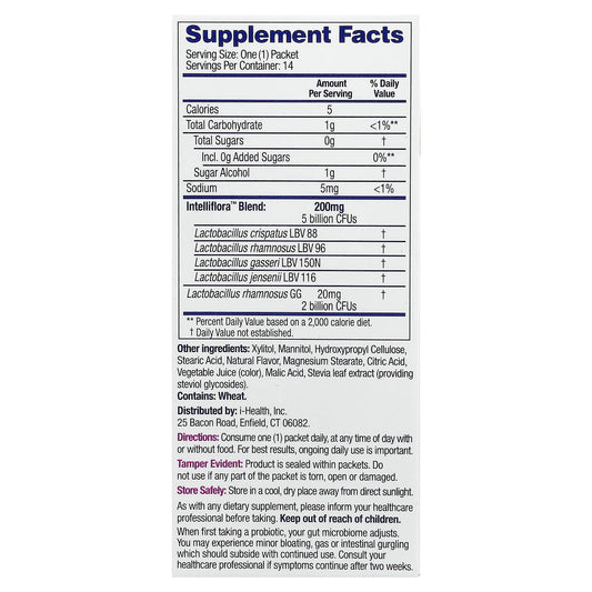 AZO, Vaginal Probiotic Mini Chews, Fruit Punch, 14 Single-Serve Packets, 1.4 g (0.049 oz) Each