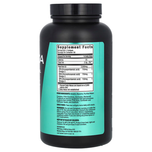 JYM Supplement Science Fish Oil 1,300 mg per Softgel