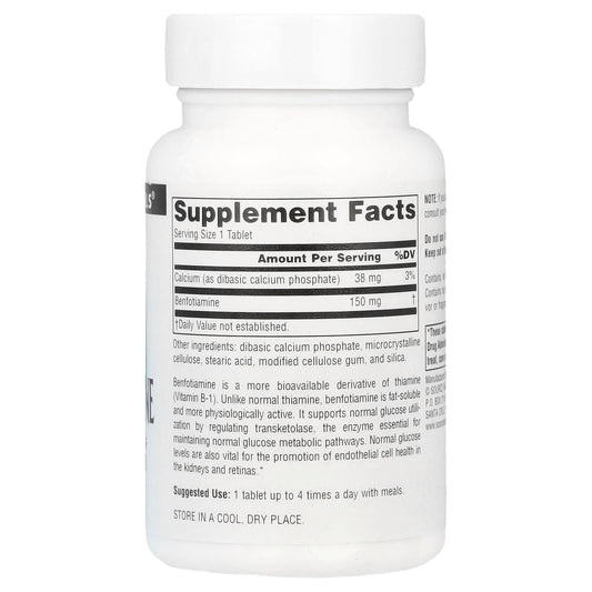 Source Naturals Benfotiamine 120 Tablets