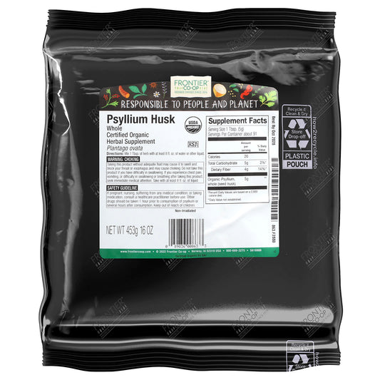 Frontier Co-op Psyllium Husk 453 g 16 oz Its High Mucilage