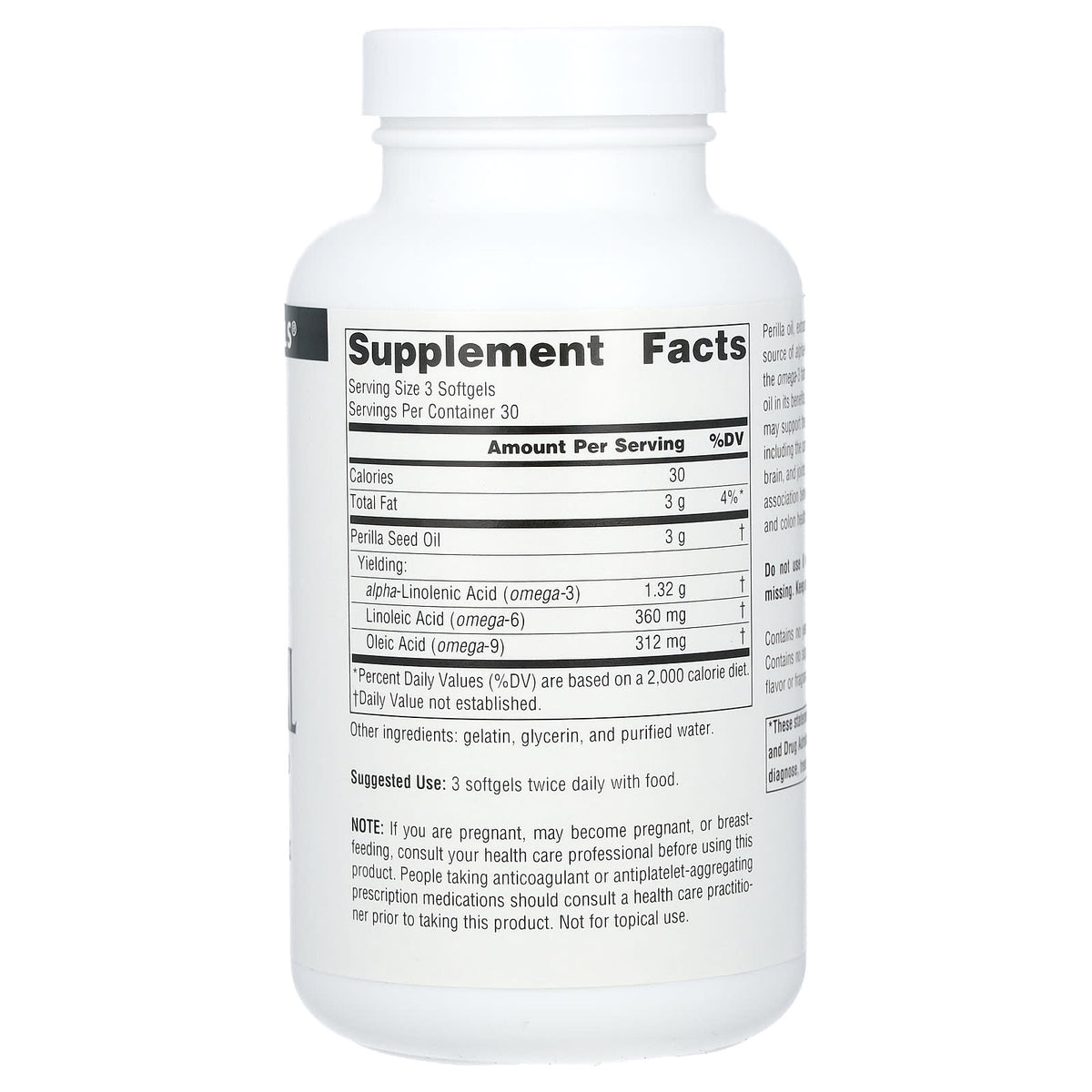 Source Naturals Perilla Oil 333 mg 90 Softgels