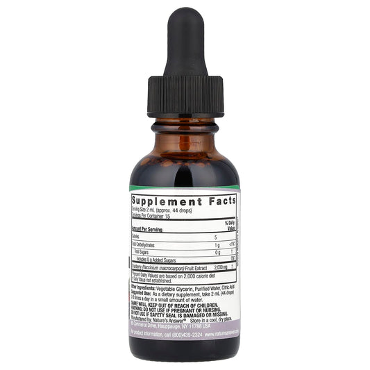 Nature's Answer, Cranberry Extract, Alcohol-Free, 2,000 mg, 1 fl oz (30 ml)