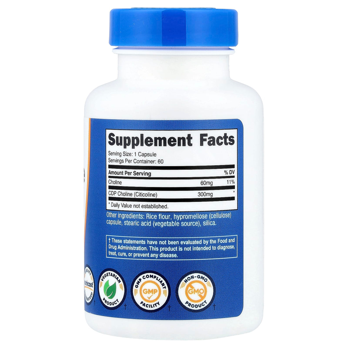 Nutricost Choline 300 mg 60 Caps