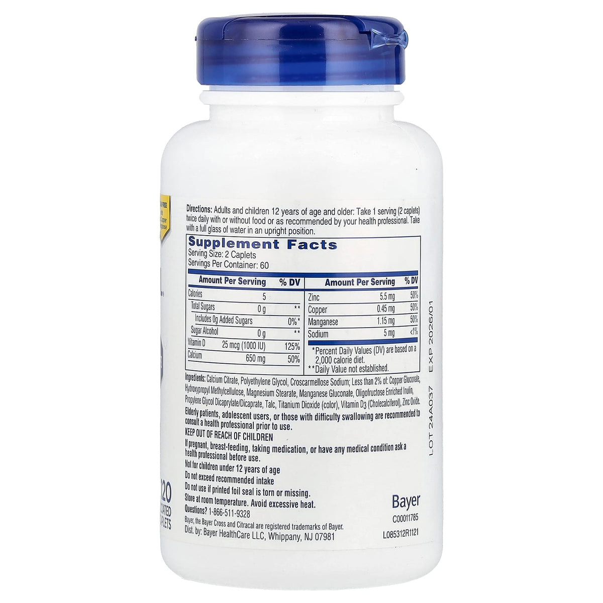 Citracal Calcium 120 Coated Tablets