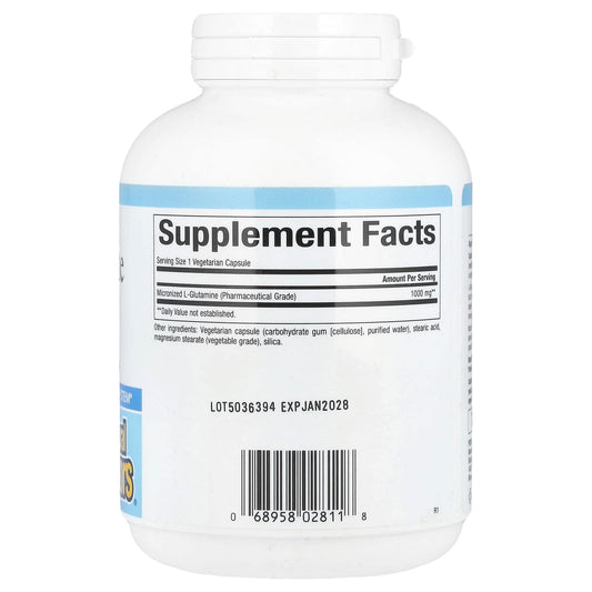 Natural Factors, Micronised L-Glutamine, 1,000 mg, 180 Vegetarian Capsules