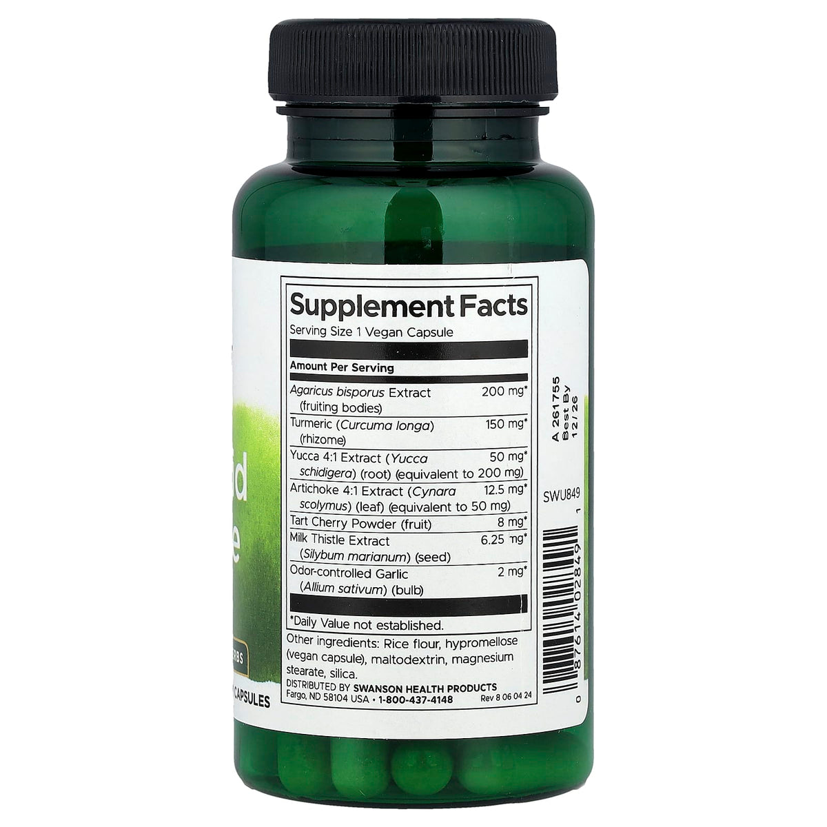 Swanson Uric Acid Cleanse 60 Veg Caps
