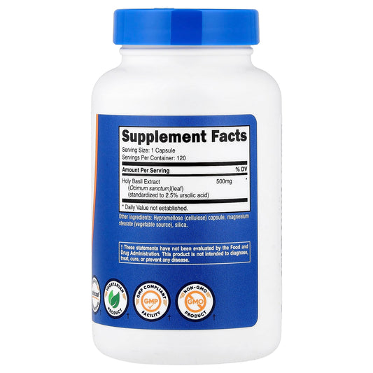 Nutricost Holy Basil 500 mg 120 Capsules