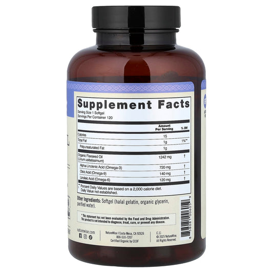 NatureWise Flaxseed Oil 120 Softgels