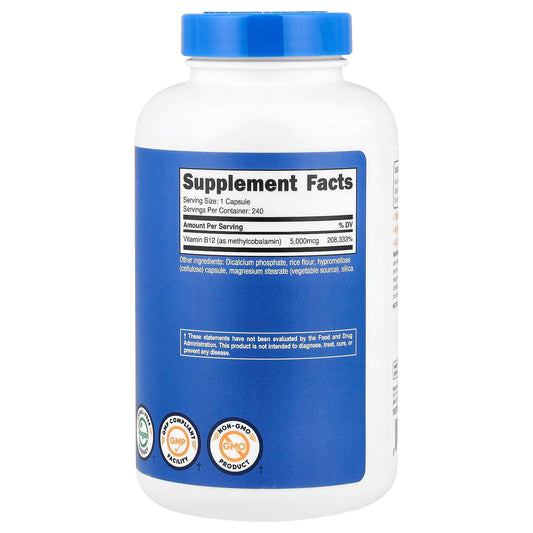 Nutricost Vitamin B12 5,000 mcg 240 Caps