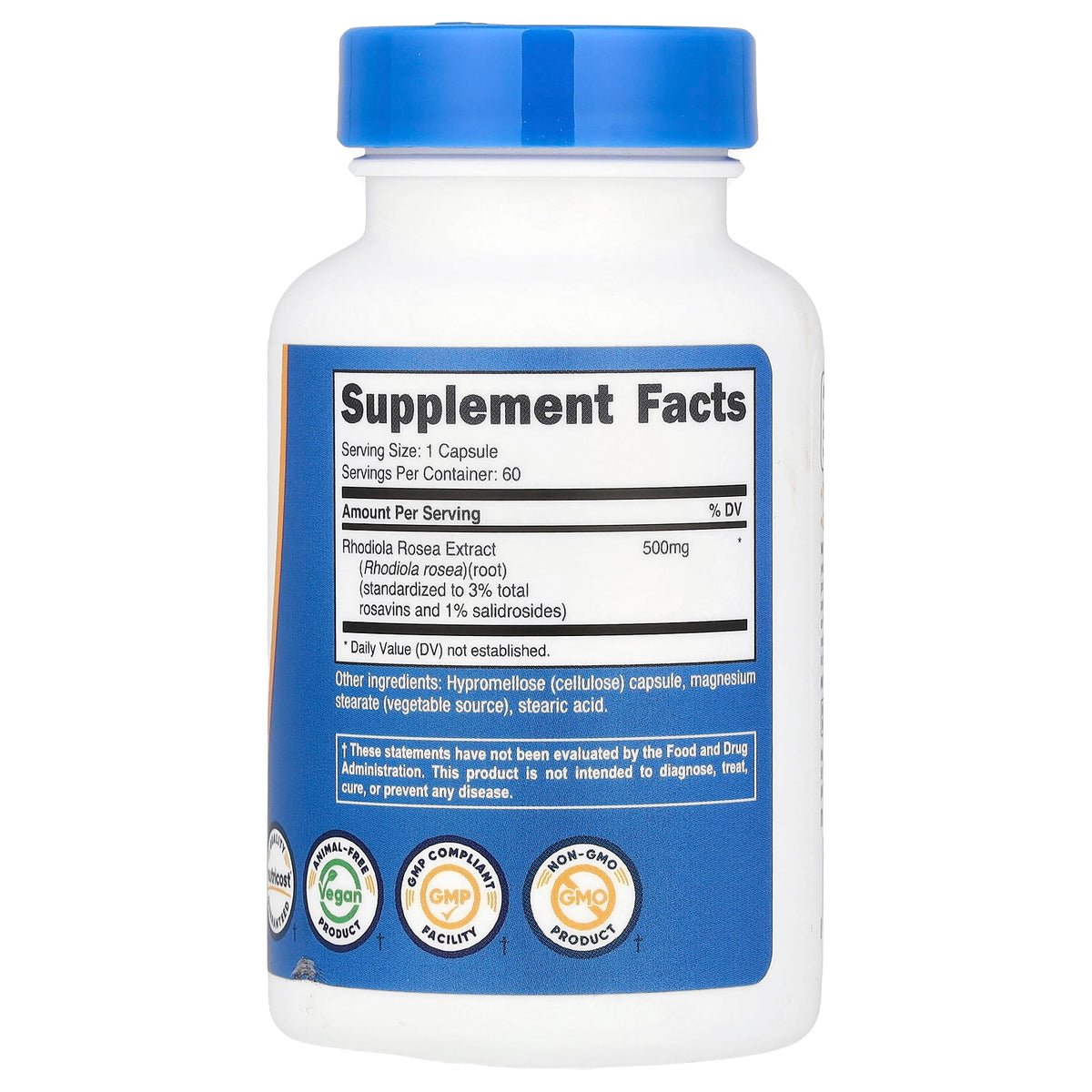 Nutricost Rhodiola Rosea 500 mg 60 Caps