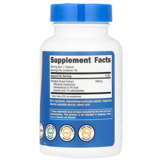 Nutricost Rhodiola Rosea 500 mg 60 Caps