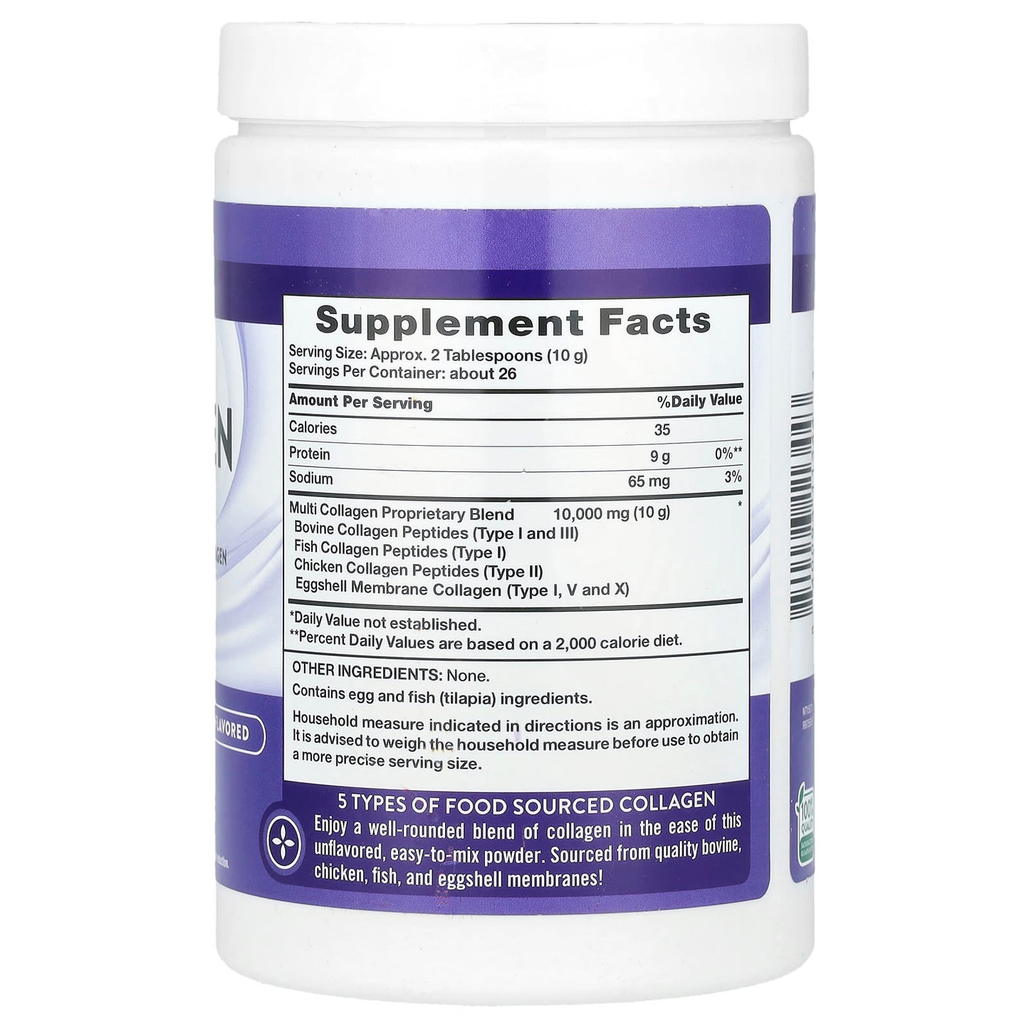 Nature's Truth, Multi Collagen Peptides Powder, Unflavoured, 9 oz (255 g)