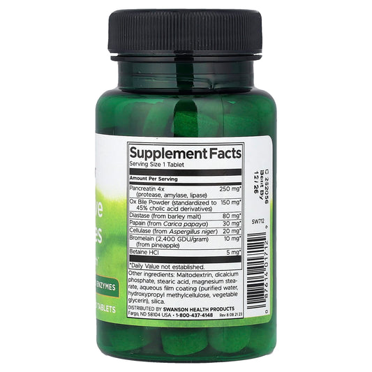 Swanson Digestive Enzymes 90 Veg Caps