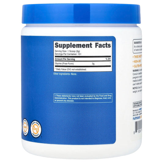 Nutricost Glycine 16.2 oz (454 g)