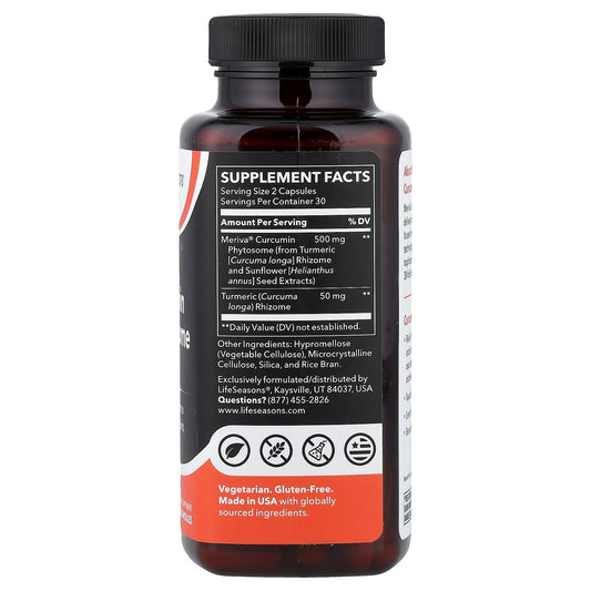 LifeSeasons, Meriva® Curcumin Phytosome, 60 Veg Capsules