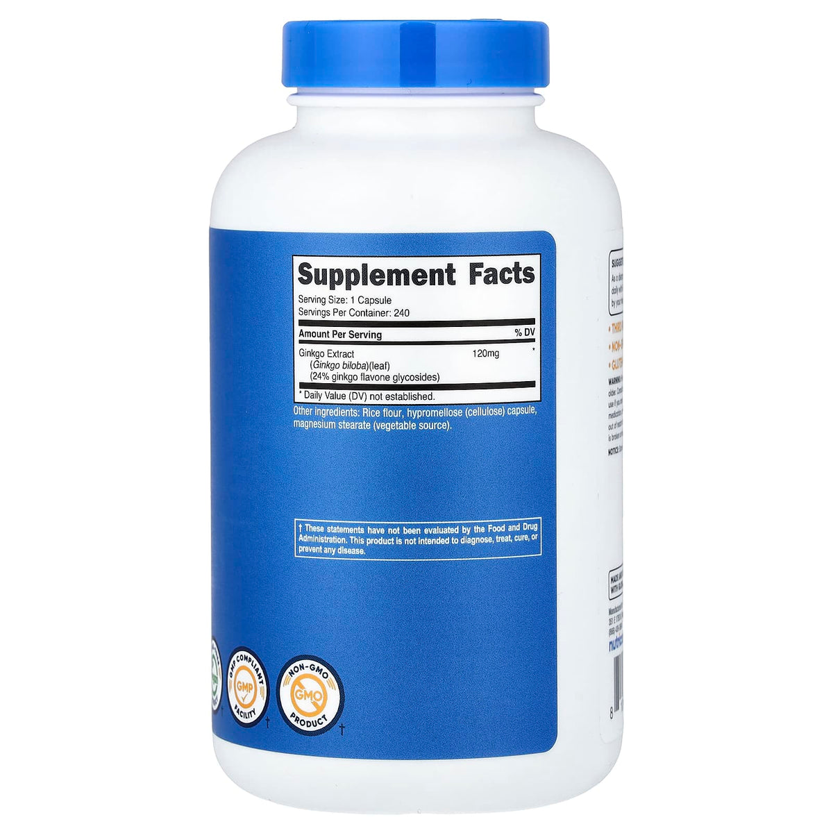 Nutricost Ginkgo Biloba 120 mg 240 Caps