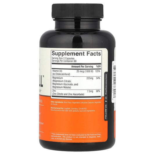 Live Conscious, MagWell™, 3-in-1 Advanced Formula, 120 Capsules