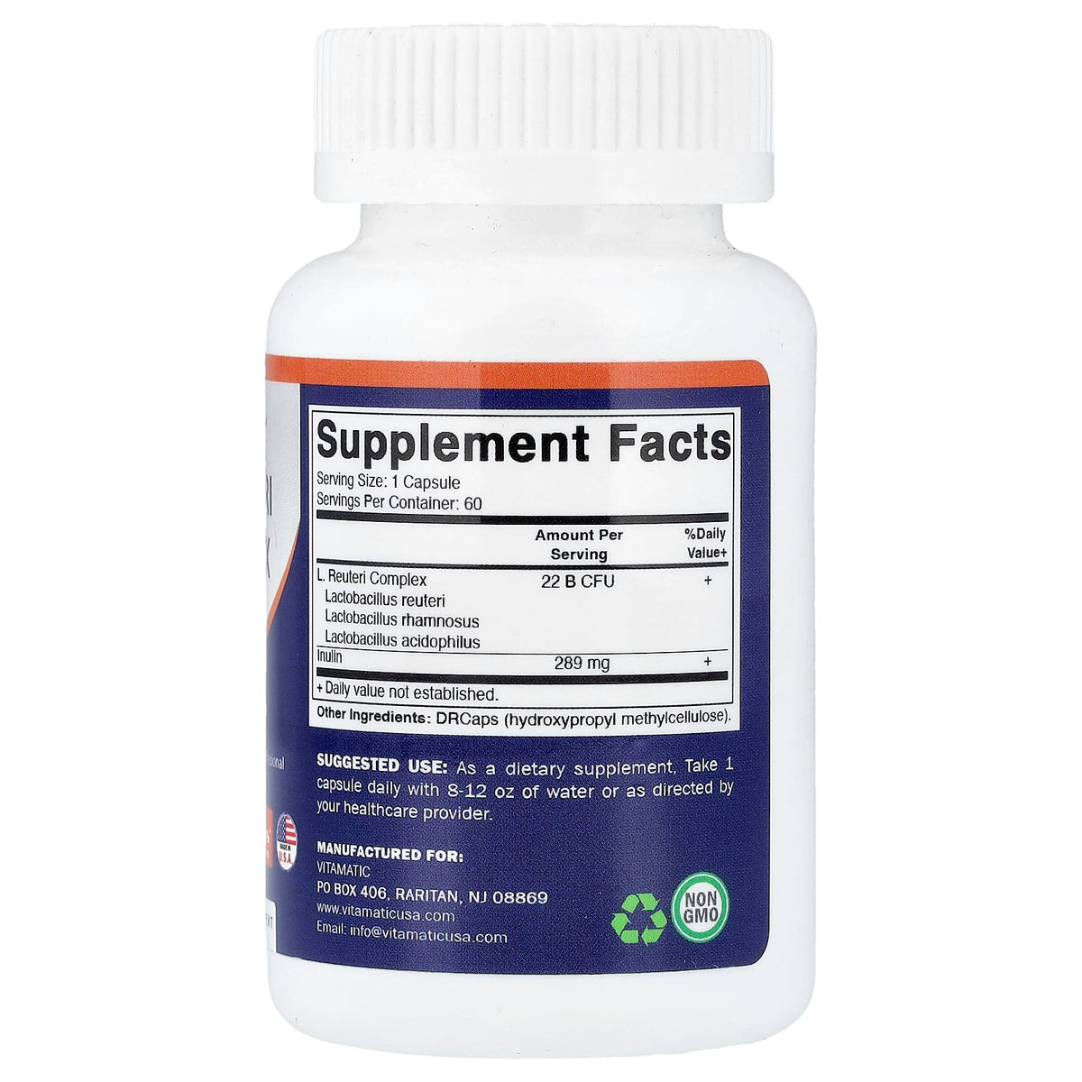 Vitamatic L Reuteri Probiotic 60 Caps