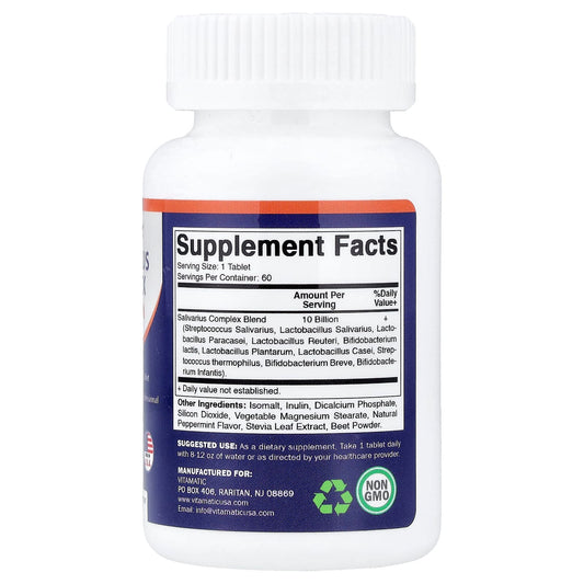 Vitamatic Salivarius Complex 60 Chewable Tabs