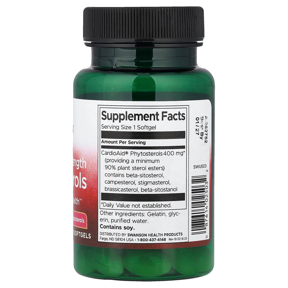 Swanson Plant Sterols, Maximum Strength 60 Softgels