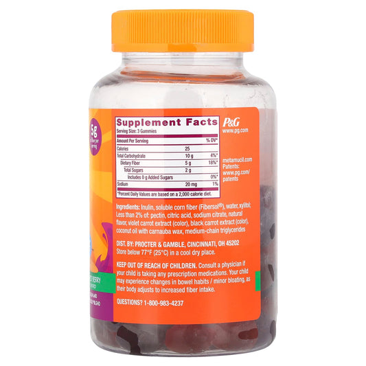 Metamucil Kids, Fibre Gummies, Mixed 72 Gummies
