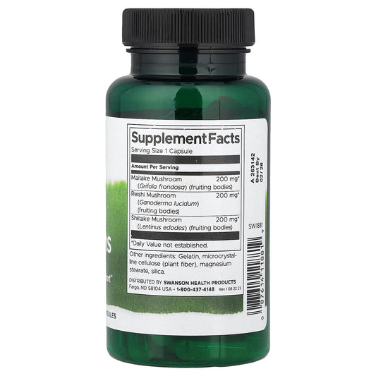 Swanson Vitamins, Mood Shrooms, 60 Capsules