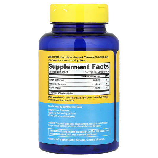 Nature's Life, Lemon Bioflavonoids, 1,000 mg, 100 Tablets