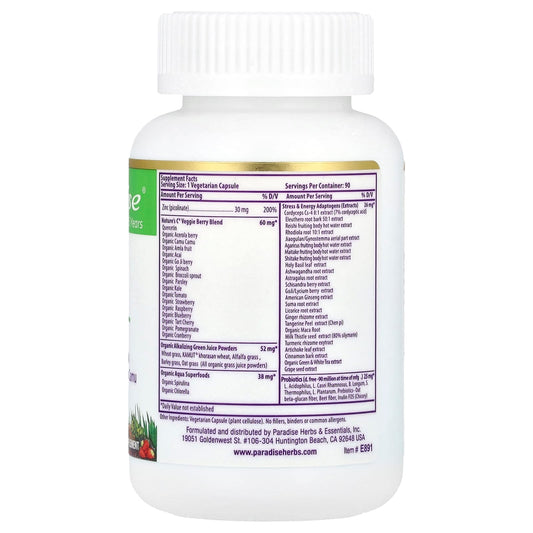 Paradise Herbs, Earth's Blend, Zinc, Picolinate, 90 Vegetarian Capsules
