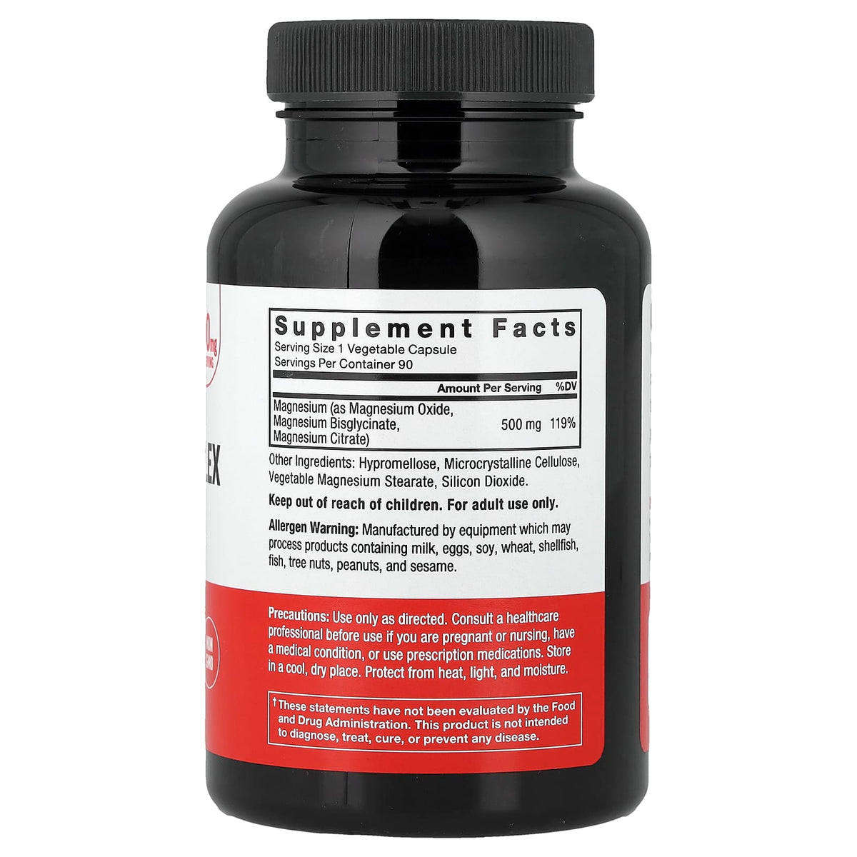 Force Factor Magnesium 500 mg 90 Veg Caps