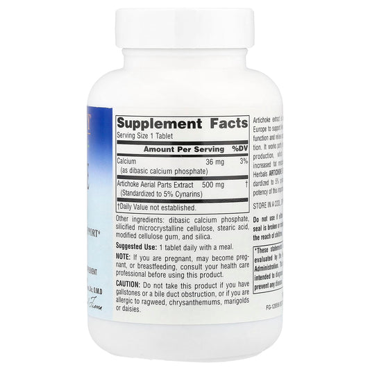 Planetary Herbals, Artichoke Extract, 500 mg, 120 Tablets