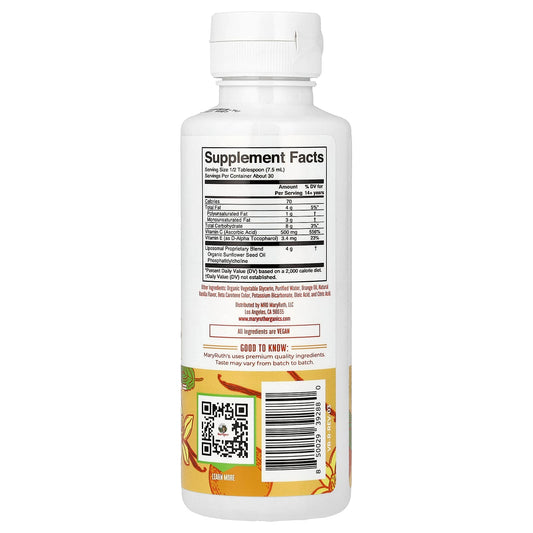 MaryRuth's, Megadose Vitamin C Liposomal, Citrus + Vanilla, 7.6 fl oz (225 ml)