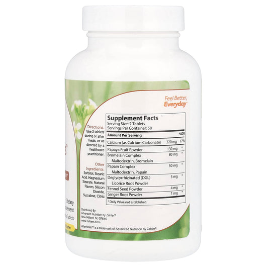 Zahler AfterMeals 100 Chewable Tablets