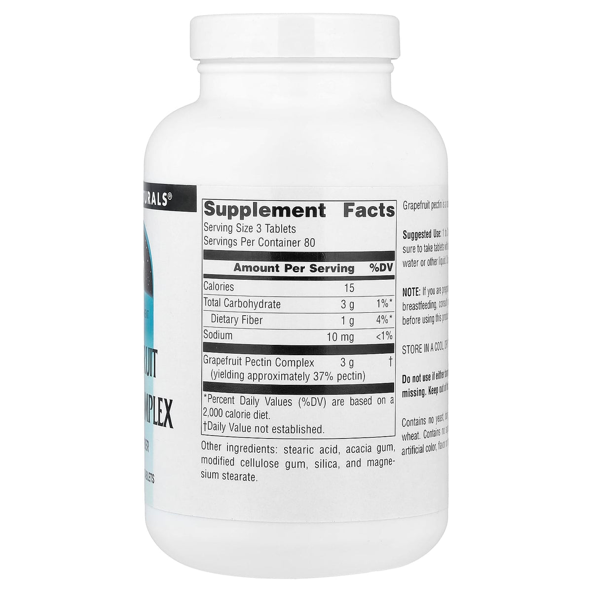Source Naturals, Grapefruit Pectin, 1,000 mg, 240 Tablets